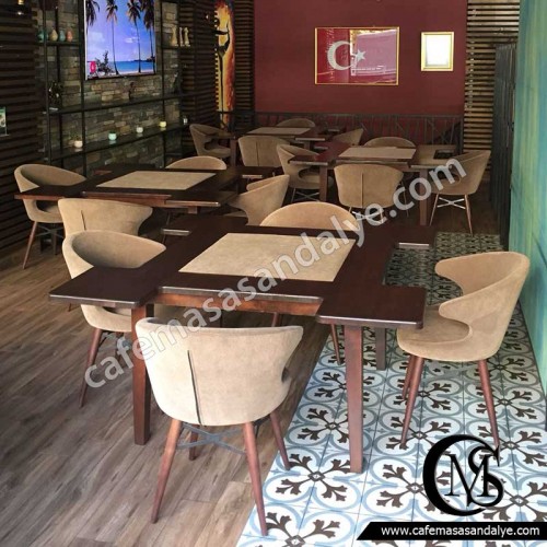 Ahşap Boyalı Okey Masa Takımı